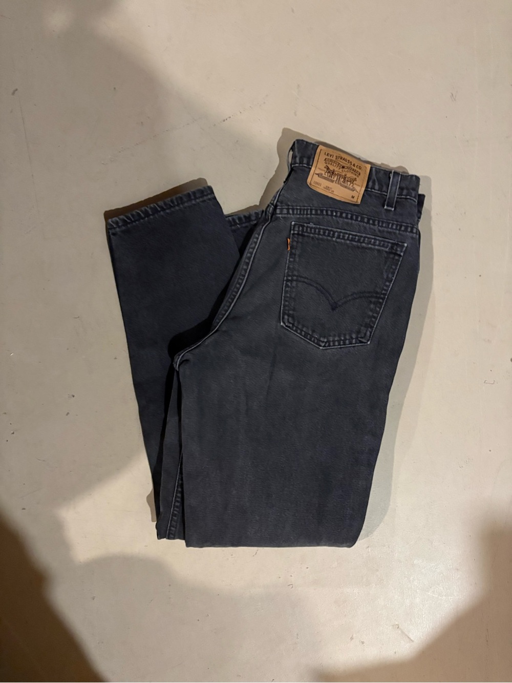 ORANGE TAB Levi's Women’s Black Straight-Leg Jeans